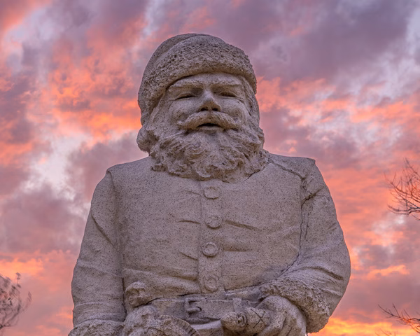 Santa Claus Statue at the Santa Claus Village & Museum